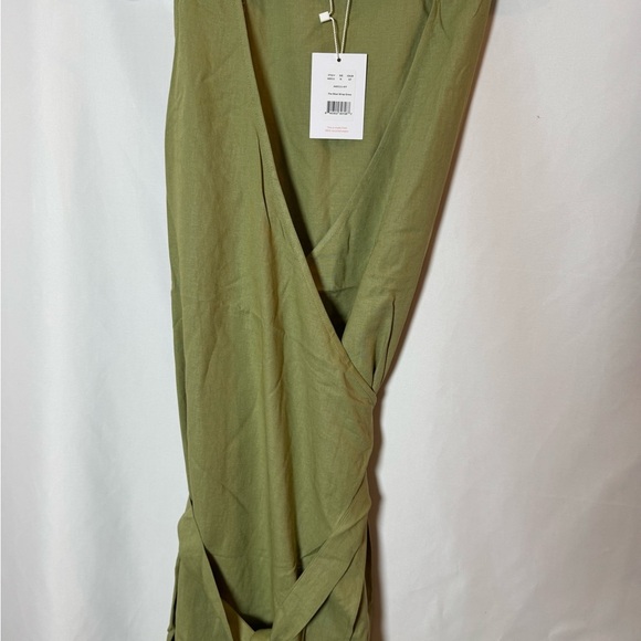 Andie Swim The Maxi Wrap Linen Cover Up Dress Ivy M - Picture 3 of 7